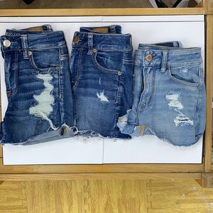 American Eagle Hi Rise Shortie Stretch Jeans (3)